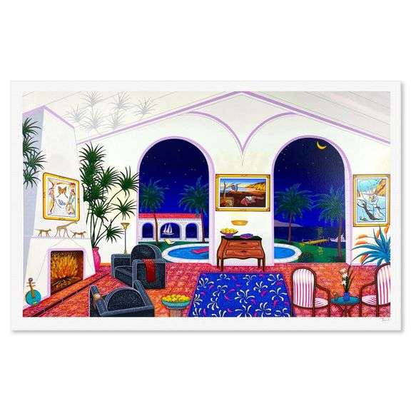 "Interior with Salvador Dali" by Fanch Ledan