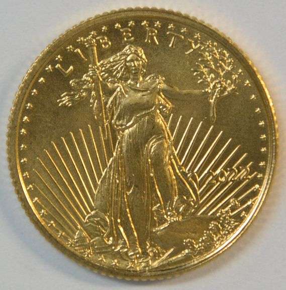 Superb Gem BU 2022 $5 American Gold Eagle coin