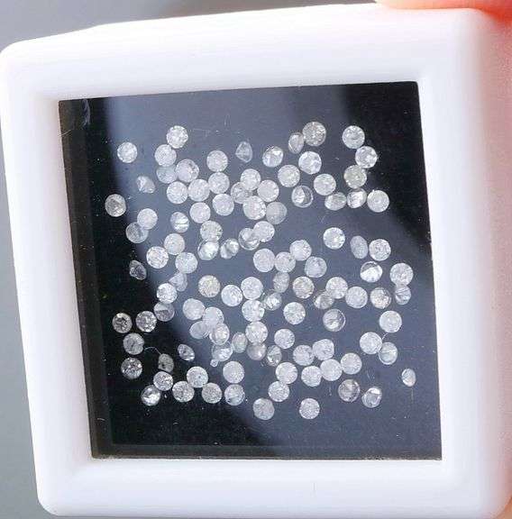 Heavy! .81ct set of REAL round brilliant Diamonds!