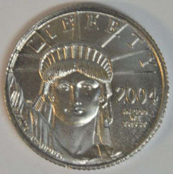 Immaculate Superb Gem BU 2004 $10 Pure Platinum American Eagle