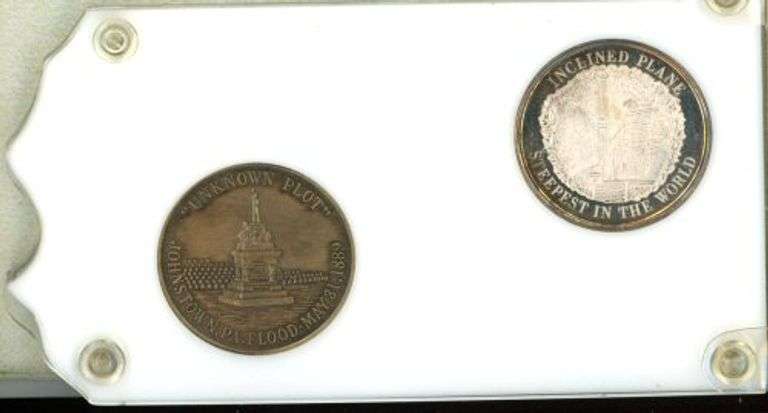 Special 75th Anniversary Johnstown Flood 2-piece set with silver