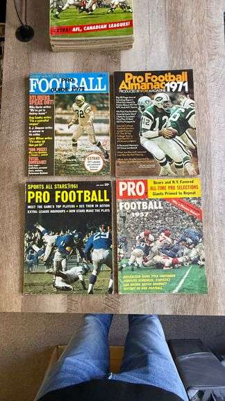 Rare and Collectible Vintage Pro Football Magazines
