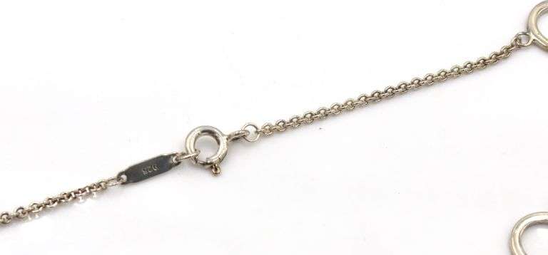 Tiffany & Co Lariat Circle station necklace