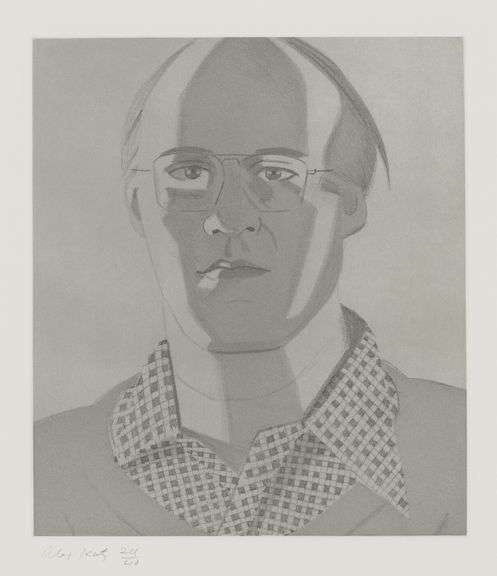 Rare Alex Katz Portrait Signed Aquatint From Give Me Tomorrow Suite Edition of 40, 1984