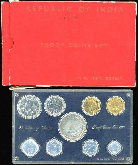 Rare 1970 Republic of India Proof Set in Original Packaging