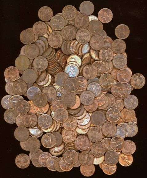 Large Lot of 340 High Grade Bronze Lincoln Memorial Cents