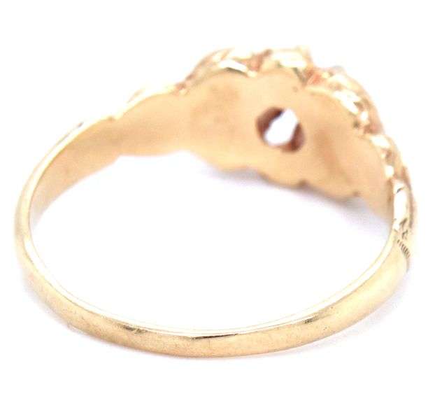 Sweet 14K YG Vintage Diamond Ring