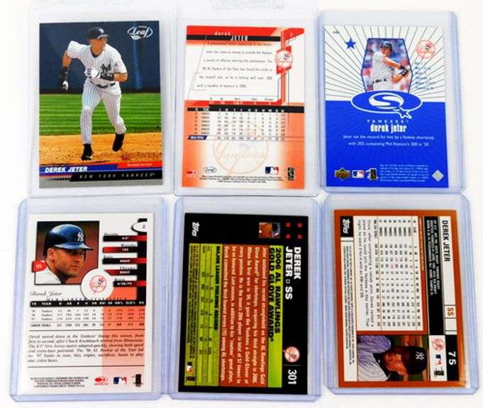 6 Derek Jeter Baseball Cards