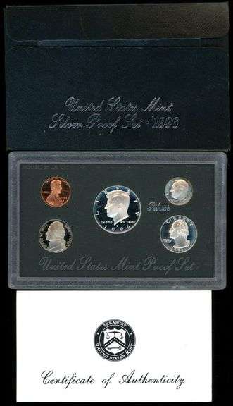 1996 Silver US Proof Set in Box w/CoA