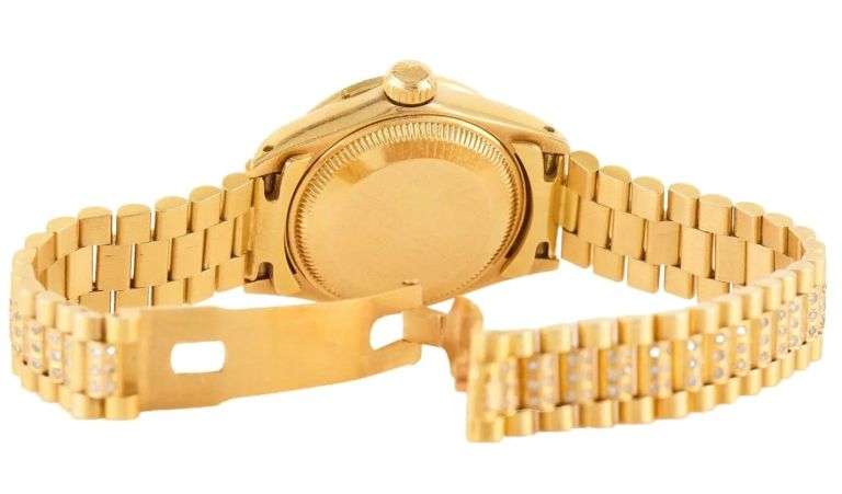 Rolex President 6917 Aftermarket Diamond Dial & Bezel 18K Ladies Watch