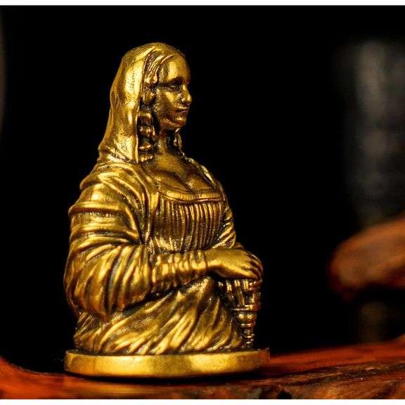 Solid Brass Mona Lisa