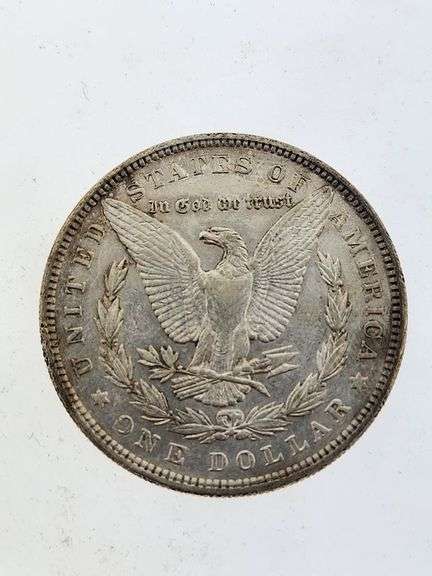 1884 Morgan Silver Dollar, Cleaned