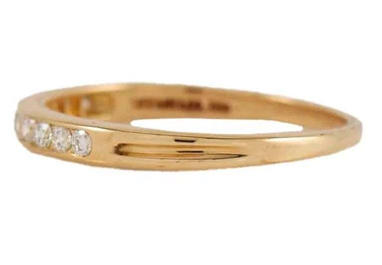 Tiffany & Co. 0.30ctw Diamond Channel Set Band Ring in 18K