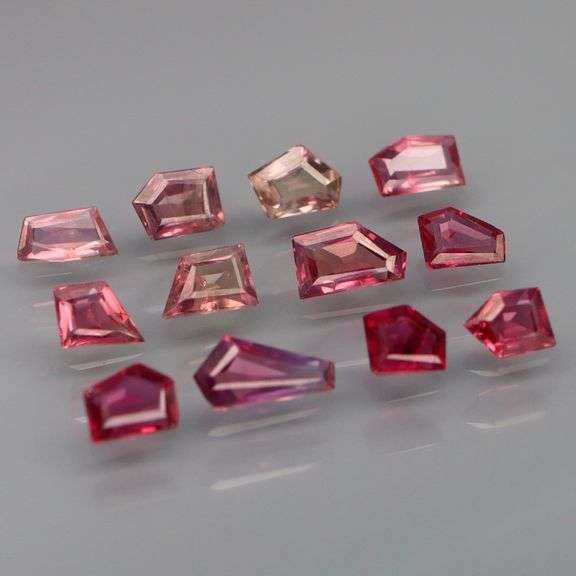They're fancy cut and untreated! 2.22 carats of pure Sapphire!
