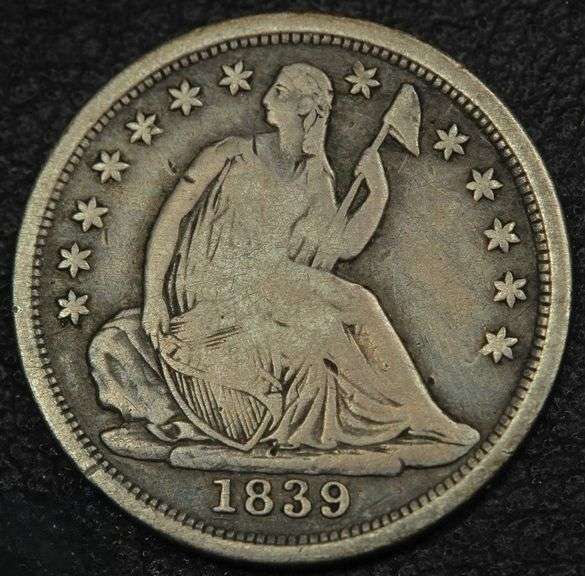 1839-O Seated Liberty Half Dime Early New Orleans Silver Coin