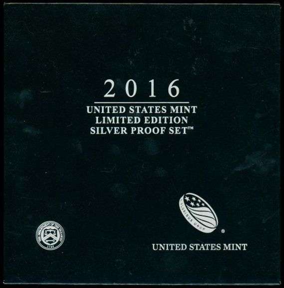 2016-S Silver Limited Edition 8-Piece Proof Set in Original Packaging