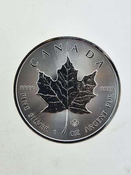 2014 Canadian Silver Maple, Leaf Privy - 1 Oz. Silver