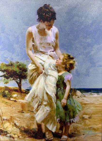 Exclusive Pino 'Joyful Memories' Limited Edition Signed Giclee on Canvas Framed