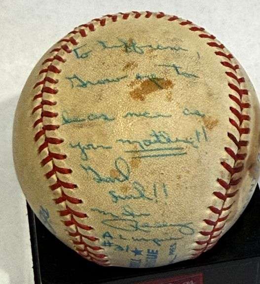 A.L Umpires from1970's signed Ball