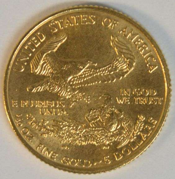 Superb Gem BU 1996 $5 American Gold Eagle coin