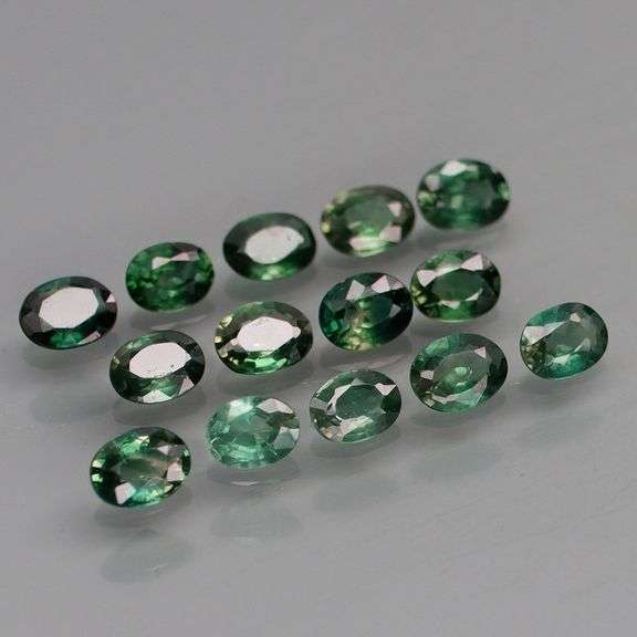 Sparkling! Matched 2.24ct blue green Sapphire set! Heated only!