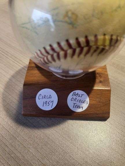 1957 Balt Orioles Team Baseball, Nice Ball!