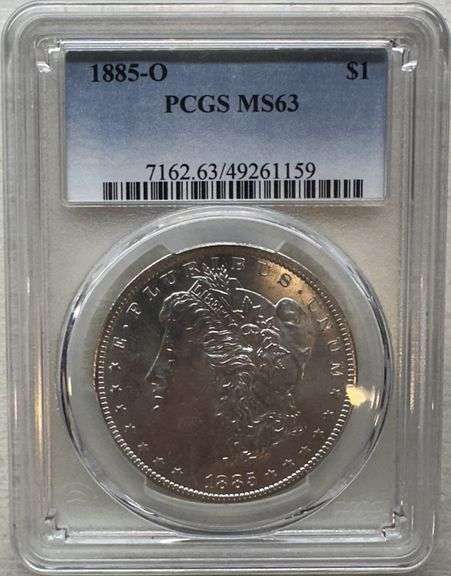 1885-O $1 Morgan Silver Dollar PCGS MS63 Certified Better Eye Appeal