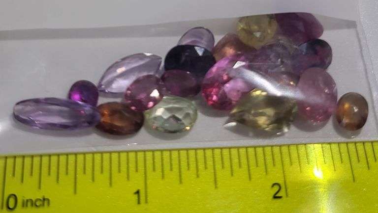 Natural Ruby, Sapphire, Amethyst- 59.46 CTTW