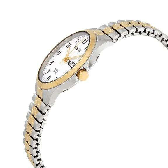 Citizen Chronograph Quartz White Dial Two-Tone Men's Watch
