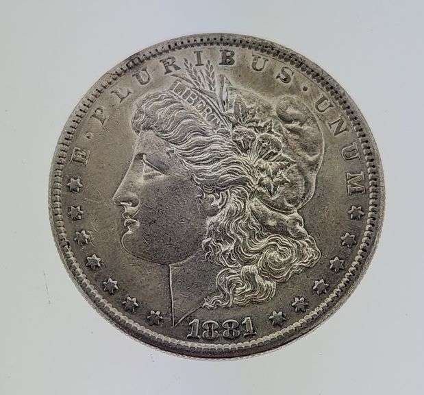 1881-S Morgan Silver Dollar, Cleaned