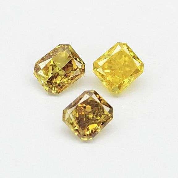 Sparkling! .42ct set of untreated radiant cut Diamonds!