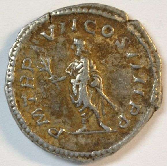 Sharp, original Caracalla Roman silver Denarius, 198-217 AD