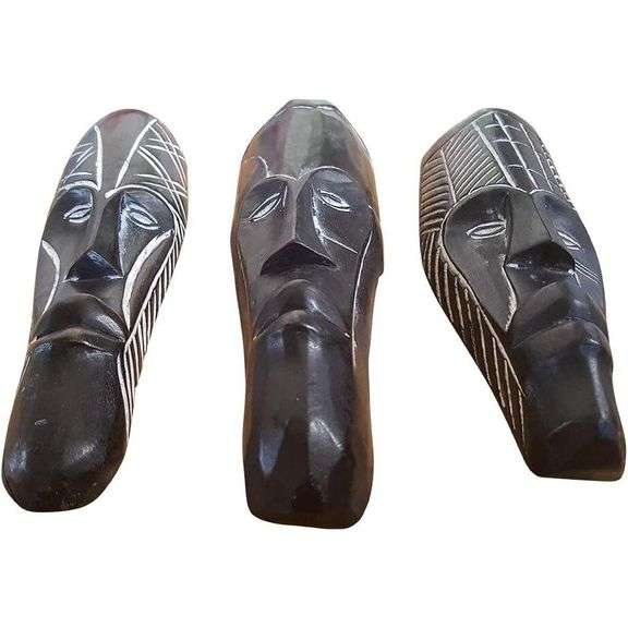 Lot of 3 African Tribal Wall Masks