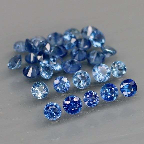 Vibrant! 2.01ct set of sapphire blue Sapphires! Heated only!