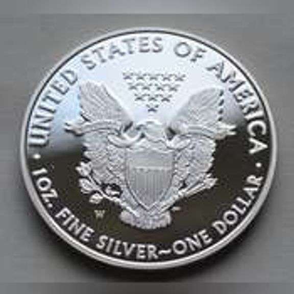 2008 W Proof Silver Eagle with Box & Paper