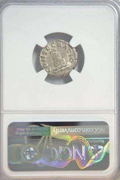 Nice Roman Silver Denarius of Emperor Antoninus Pius, 138-161 AD. NGC Ch VF