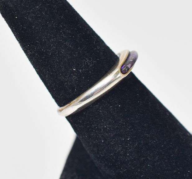 Sterling Silver Charoite Gemstone Ring