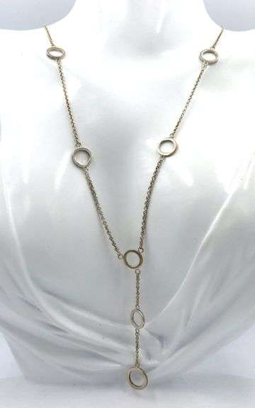 Tiffany & Co Lariat Circle station necklace