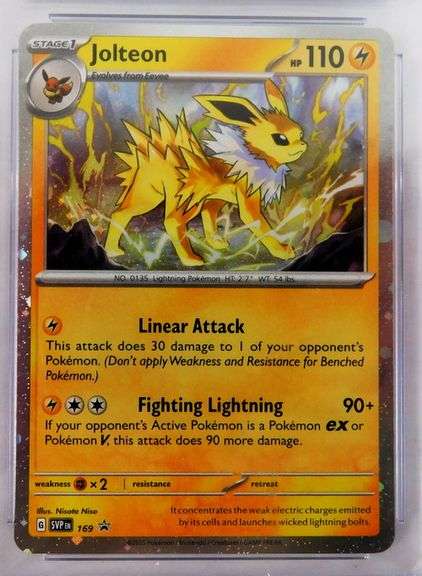 Pokémon Jolteon Black Star Promos Card, 9 Mint