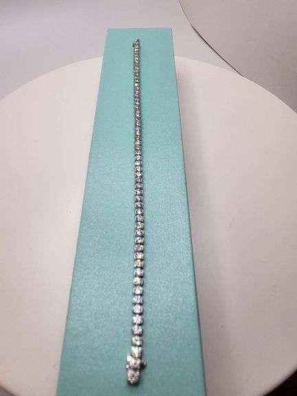 High Quality 3.79 CTTW Colorless Conflict Free Lab Diamond Tennis Bracelet in 14KT Gold, VS1