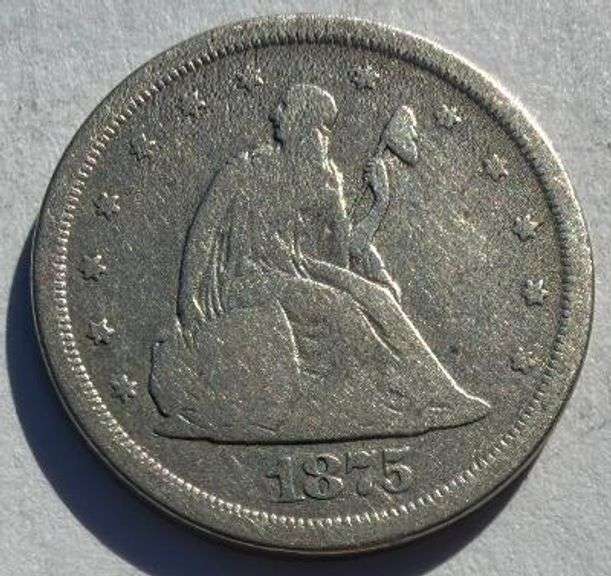 1875 S 20 Cent Piece