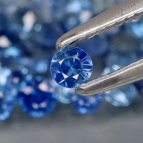 Vibrant! 2.01ct set of sapphire blue Sapphires! Heated only!