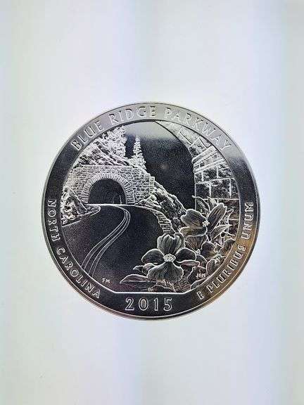 2015 Blue Ridge Parkway - 5 OZT. Silver Quarter