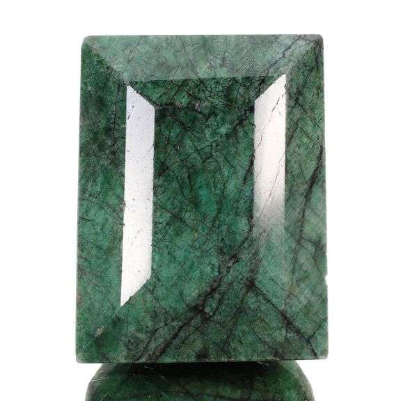 Huge Mined From The Earth Certified 1430 Ct Natural Green Emerald Solitaire