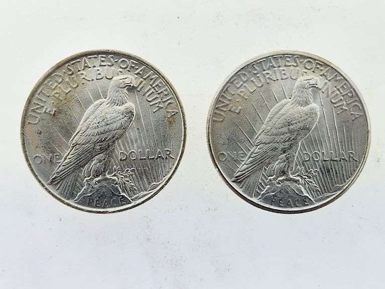 1923 & 1925 Silver Peace Dollars