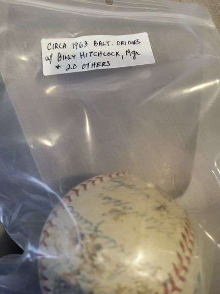 1963  Balt Orioles Team Baseball, Nice Ball!