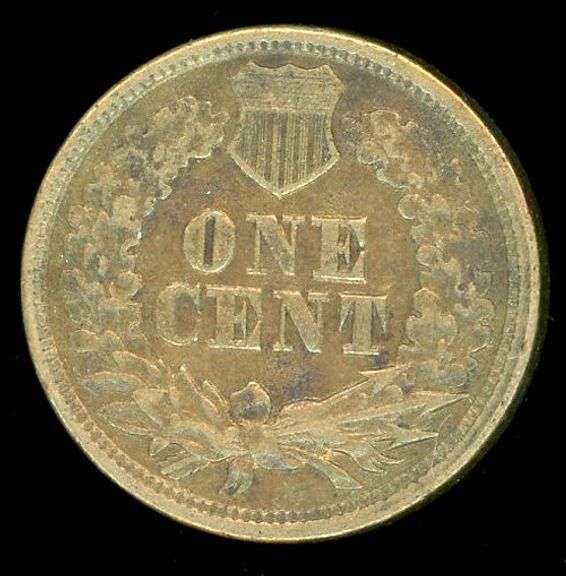 1863 Copper Nickel Indian Head Cent in XF40