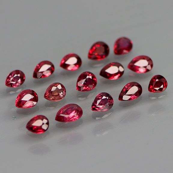 Glittering VS grade 1.45ct fiery red Ruby set -UNTREATED!!!