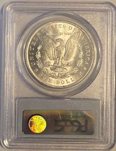 1885-O Morgan Silver Dollar PCGS MS62 Certified