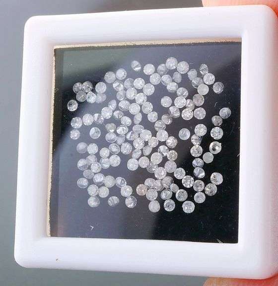 Heavy! 1.01ct set of REAL round brilliant Diamonds!